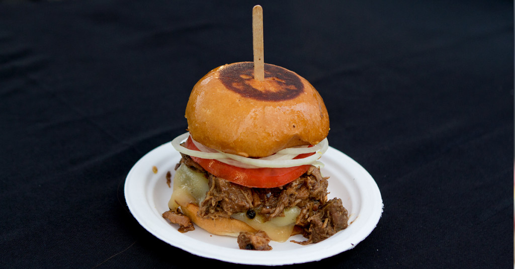 Adobo Burger from Beyond Burger at Eat The Street