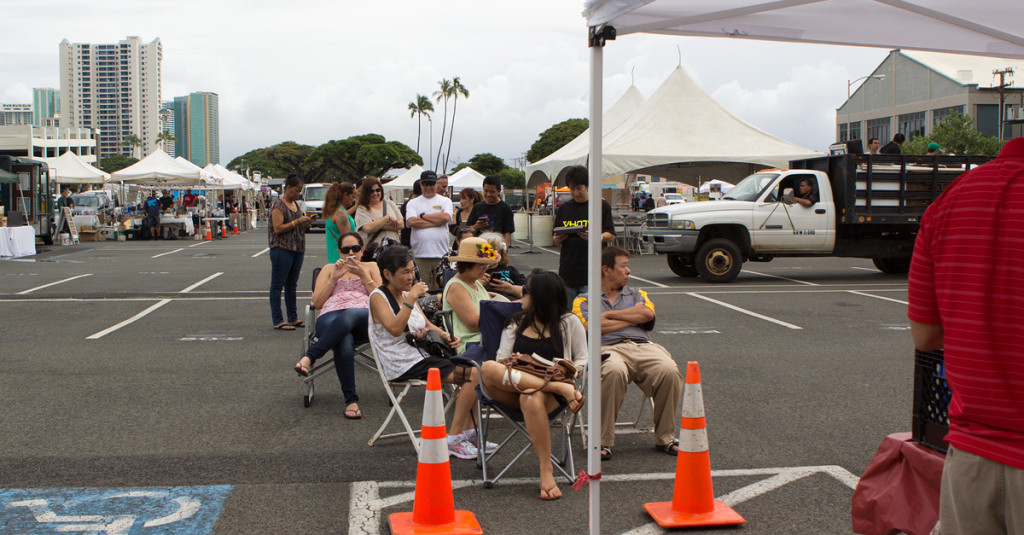 Ramen Burger line at Eat The Stret: Philippines